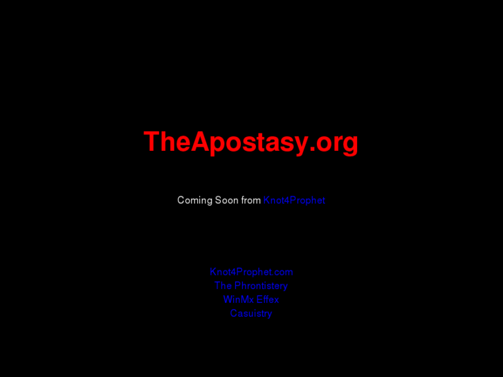 www.theapostasy.org