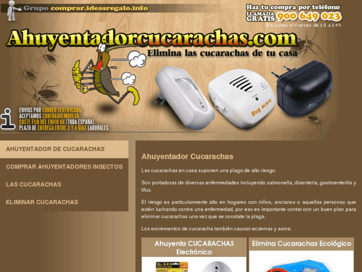 www.ahuyentadorcucarachas.com