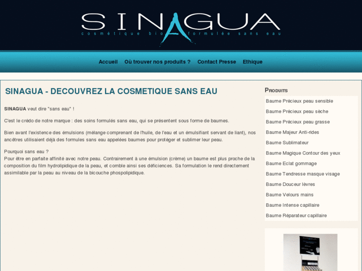 www.sinagua-cosmetique.fr