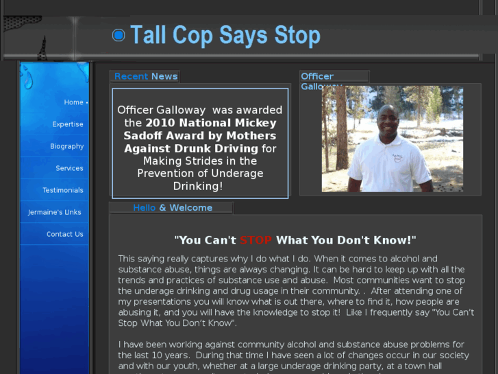 www.tallcopsaysstop.com