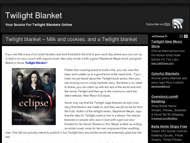 www.twilightblanket.com