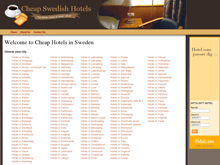 www.cheapswedishhotels.com