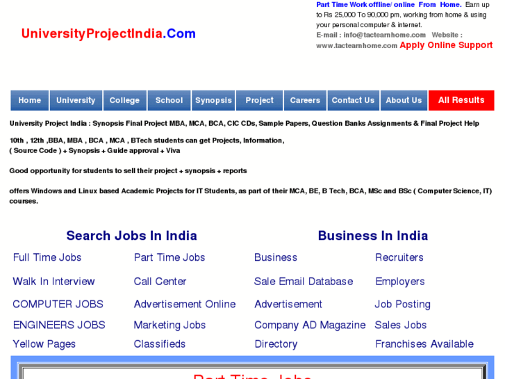 www.universityprojectindia.com