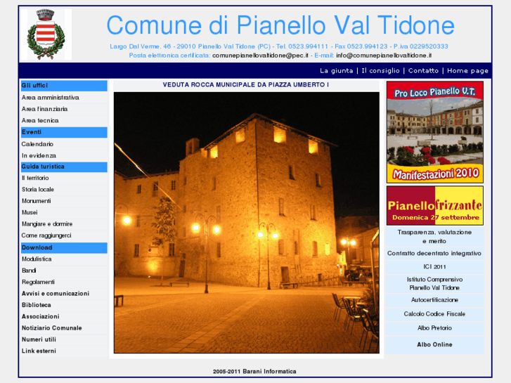 www.comunepianellovaltidone.it