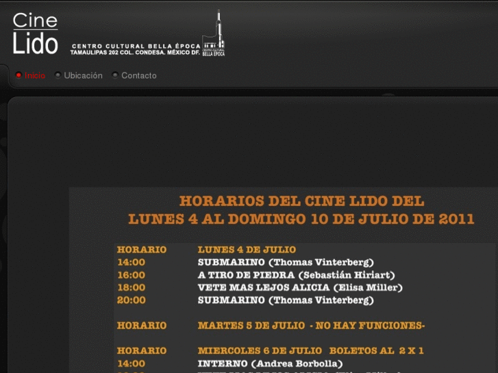 www.cinelido.com.mx