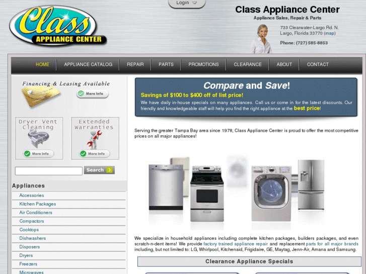 www.classappliance.com