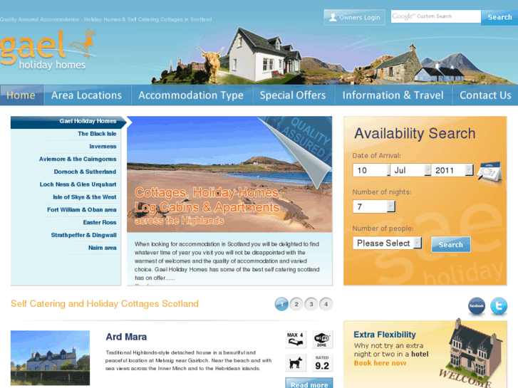 www.gaelholidayhomes.co.uk