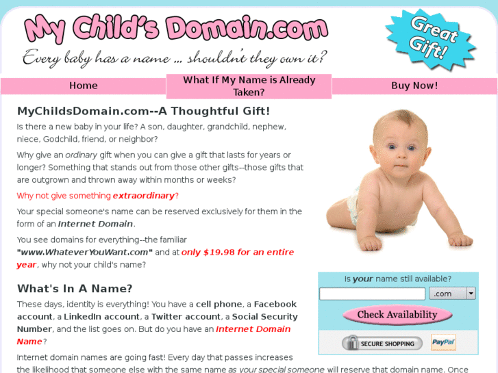 www.mybabydomain.com