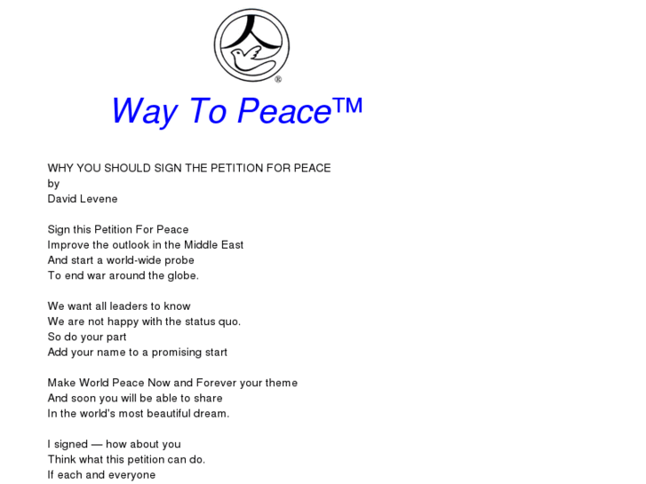 www.waytopeace.org