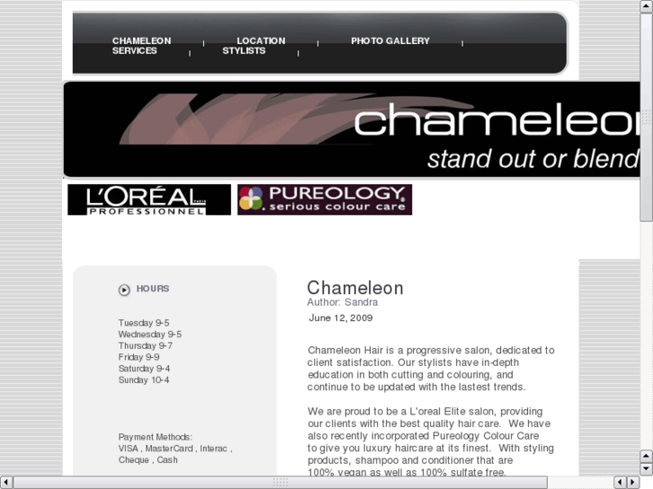 www.chameleonhairsalon.com