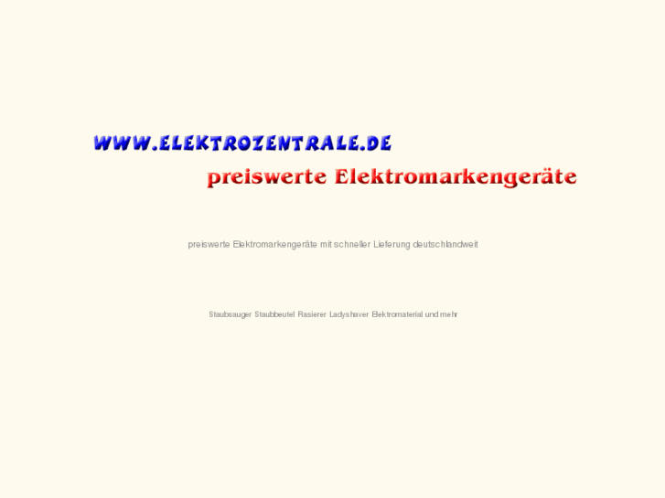 www.elektrozentrale.de