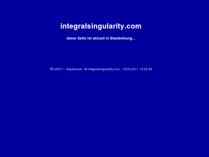www.integralsingularity.com