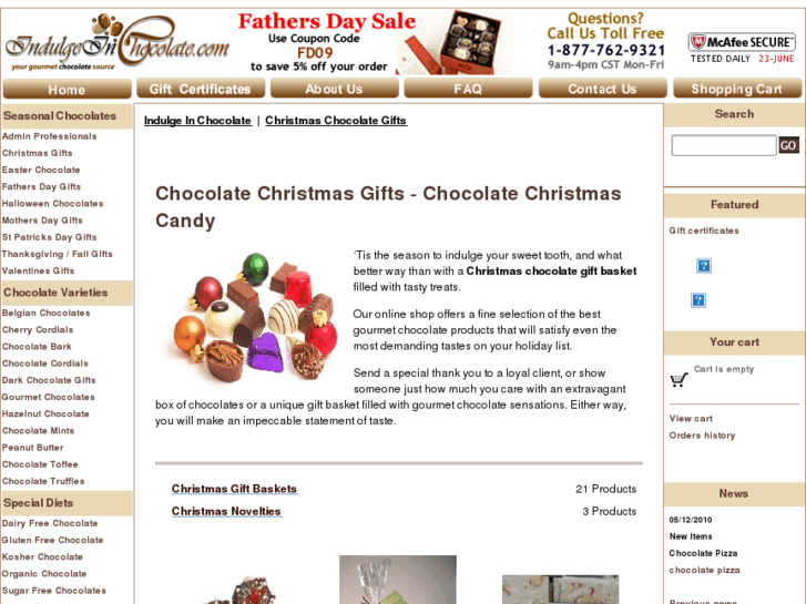 www.chocolatechristmasgifts.com