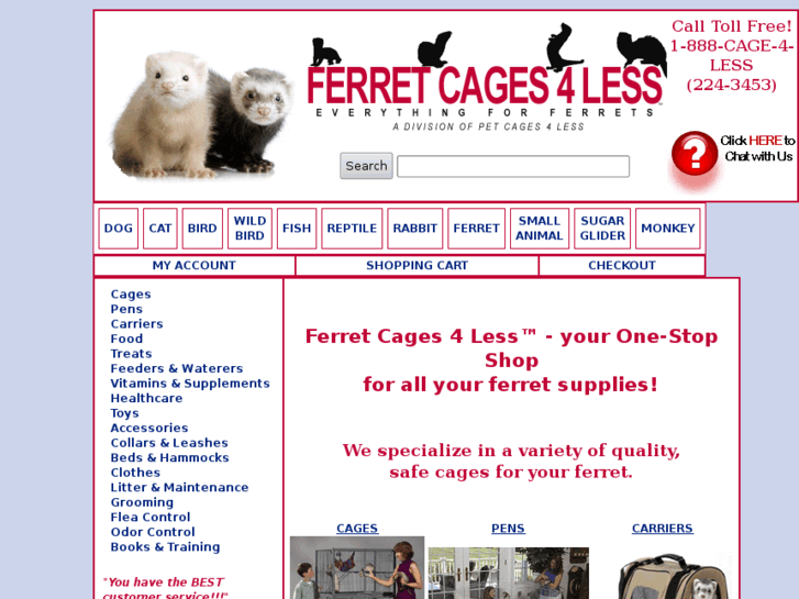 www.ferretcages4less.com