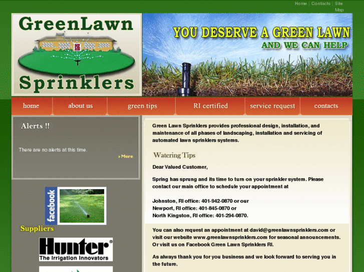 www.greenlawnsprinklers.com