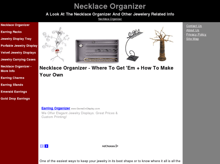 www.necklaceorganizer.net