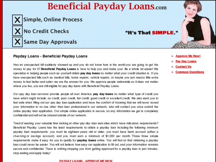 www.beneficialpaydayloans.com