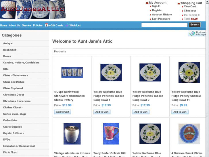 www.auntjanesattic.com