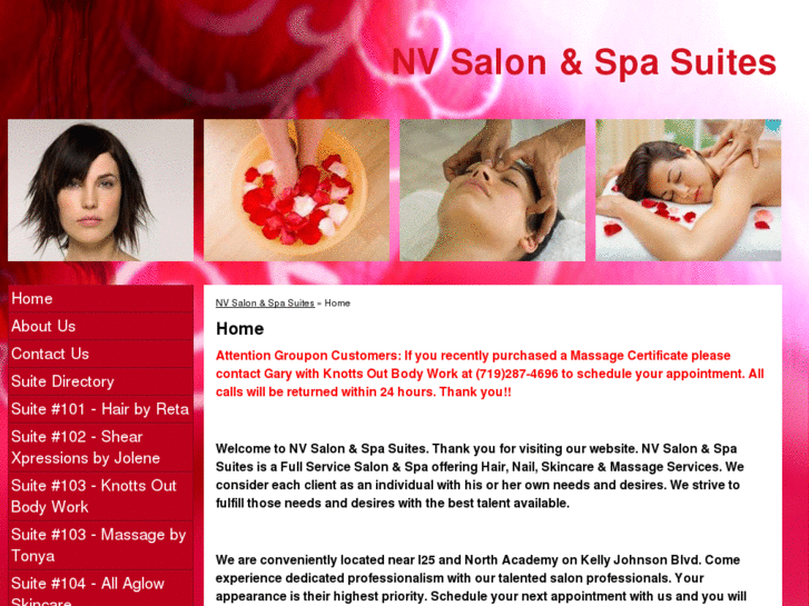 www.nvsalonandspasuites.com