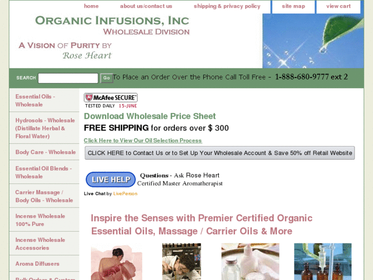 www.organicinfusionswholesale.com