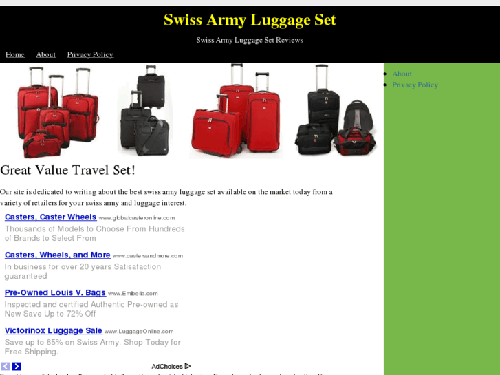 www.swissarmyluggageset.com