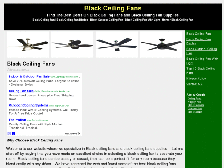 www.blackceilingfans.org