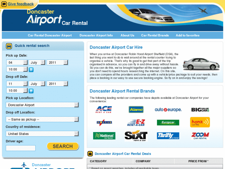 www.doncasterairportcarhire.com