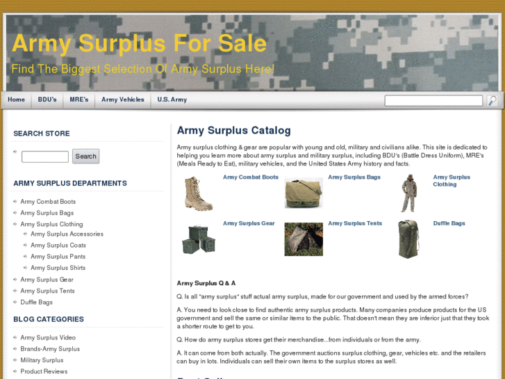 www.armysurplusforsale.com