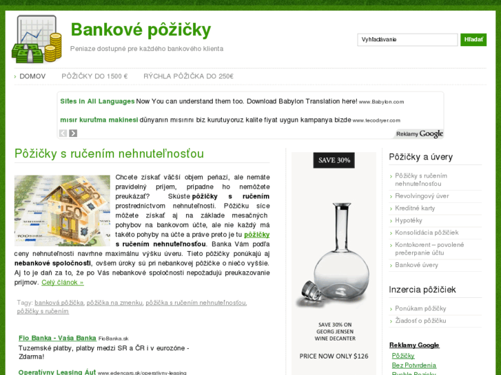 www.bankovepozicky.eu