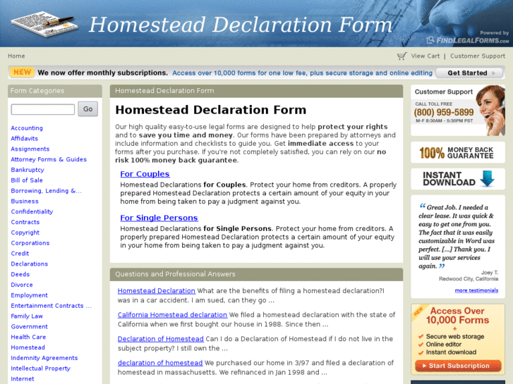 www.homesteaddeclarationform.com