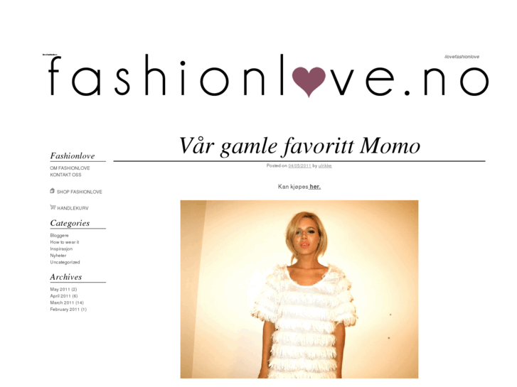 www.ilovefashionlove.no