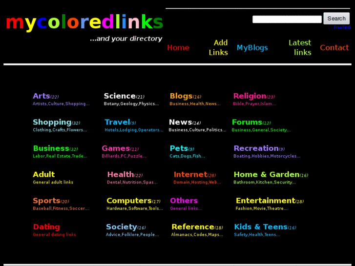 www.mycoloredlinks.com