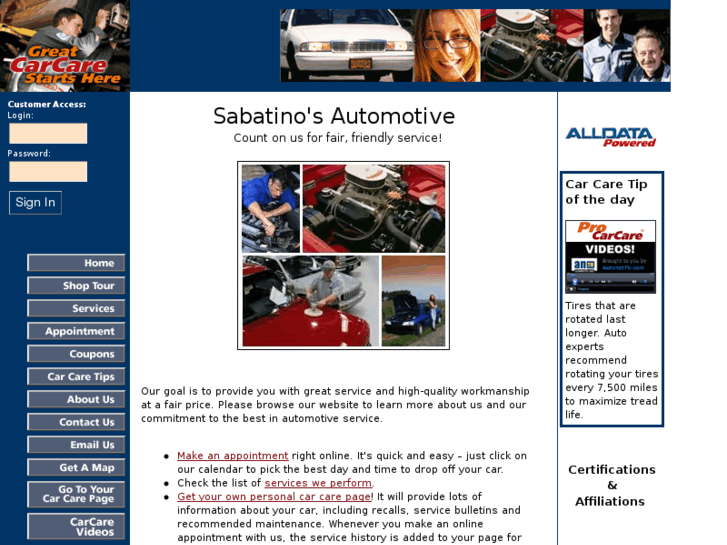 www.sabatinosautomotive.net