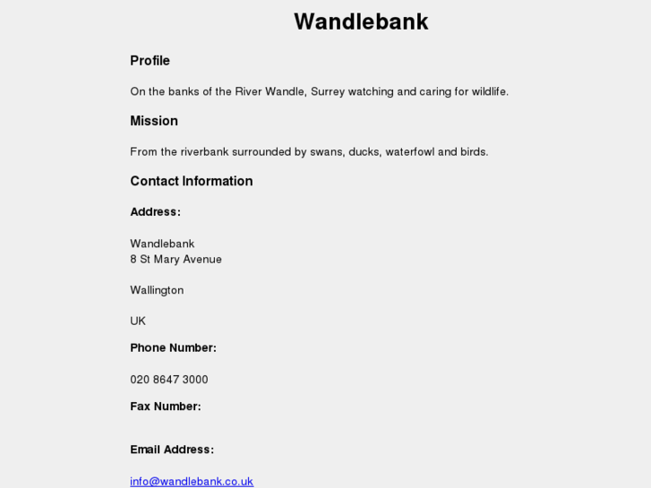 www.wandlebank.co.uk