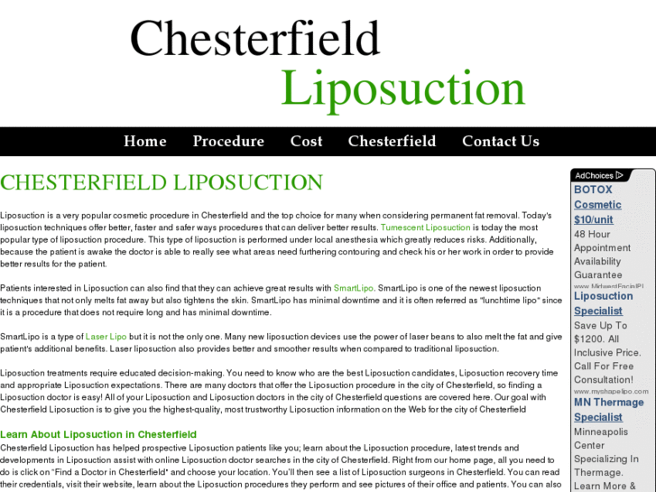 www.chesterfieldliposuction.com