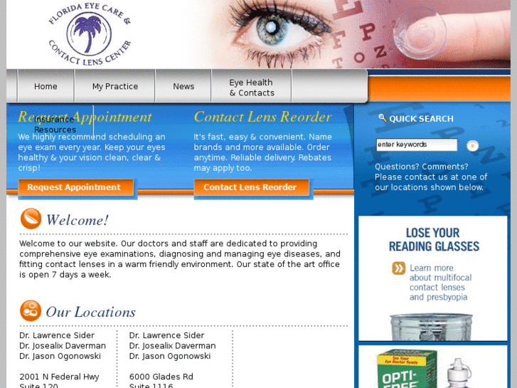 www.floridaeyecareandcontacts.com