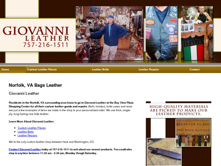 www.giovannileatherworks.com