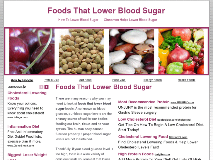 www.foodsthatlowerbloodsugar.net