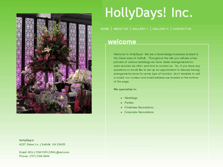 www.hollydaysfloral.com