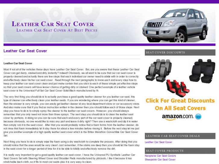 www.leathercarseatcover.org