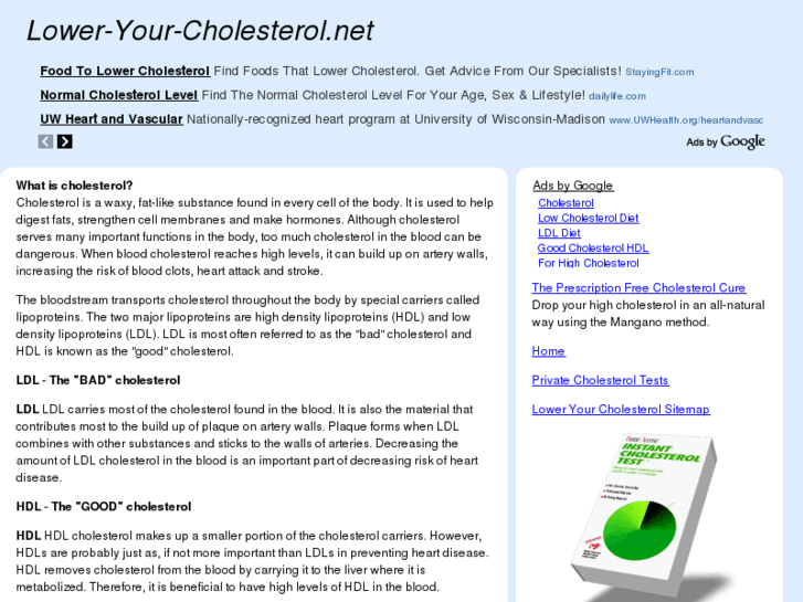 www.lower-your-cholesterol.net