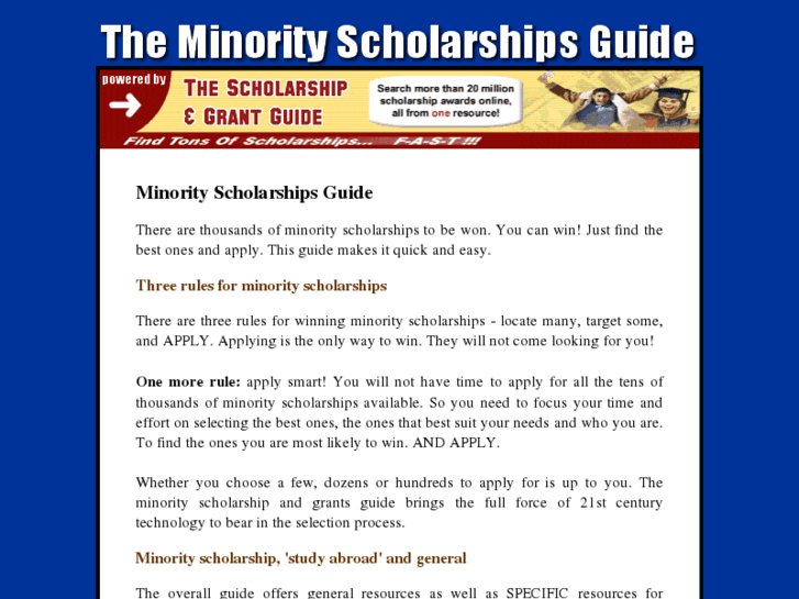 www.minority-scholarships-guide.com