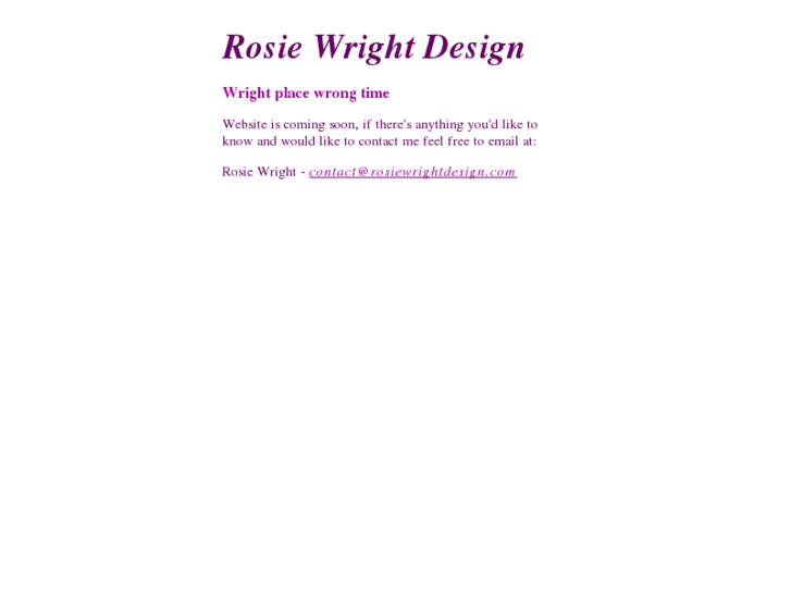 www.rosiewrightdesign.com