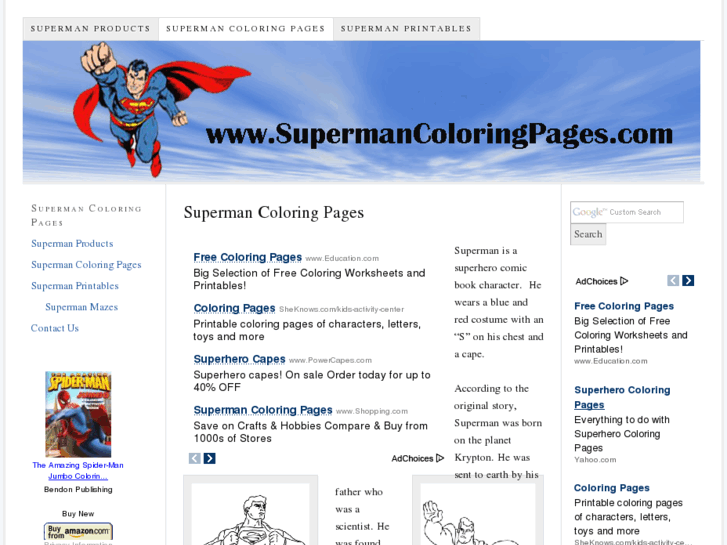 www.supermancoloringpages.com