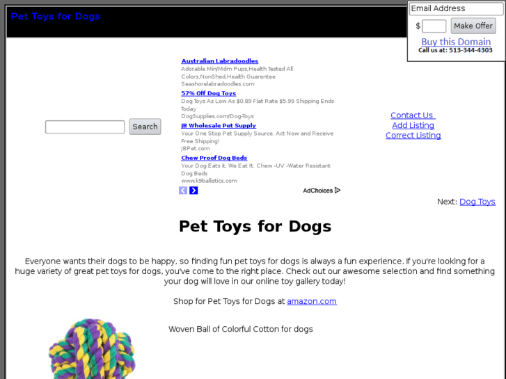 www.pettoysfordogs.com