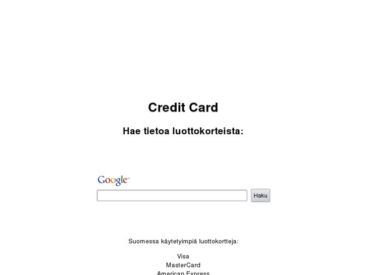 www.creditcard.fi