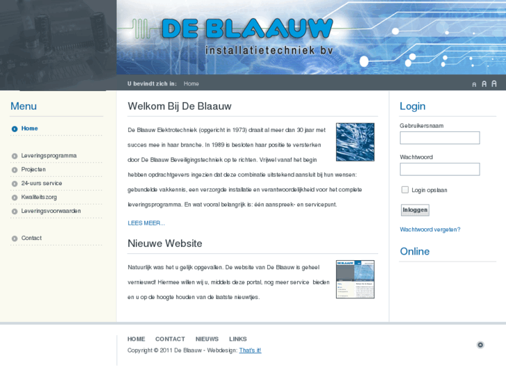 www.deblaauw.biz