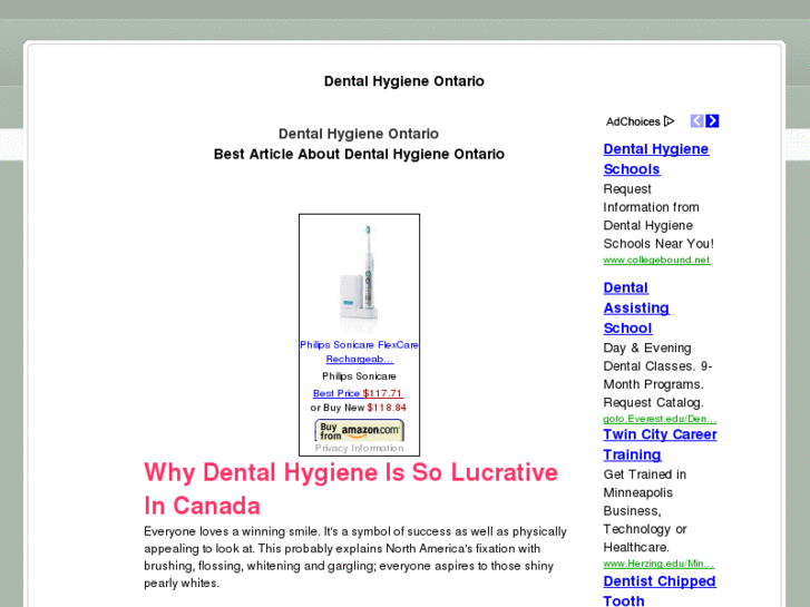 www.dentalhygieneontario.org