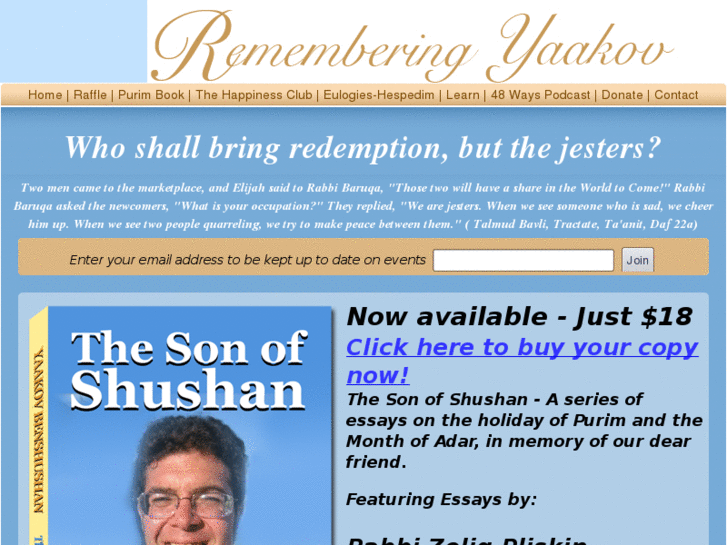 www.rememberingyaakov.com