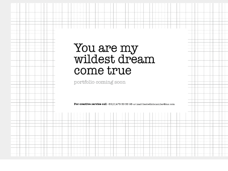 www.youaremywildestdreamcometrue.com